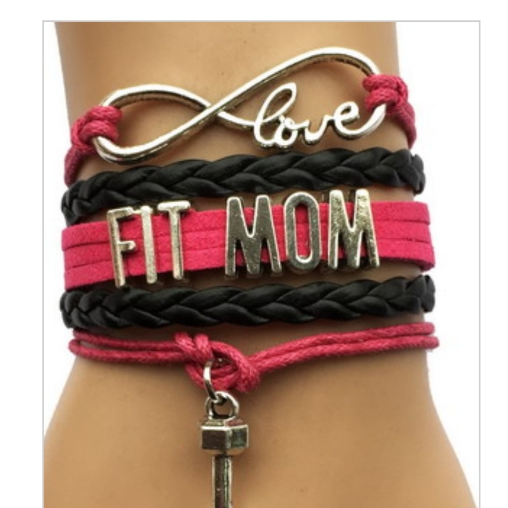 Infinity love fit mom wrap bracelet